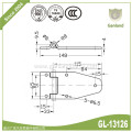 External side flat SS hinge with 180 opening